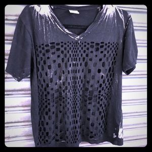 Cutout black Tee shirt